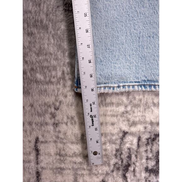 Abercrombie & Fitch Light Blue Straight Leg Jeans - Picture 5 of 7